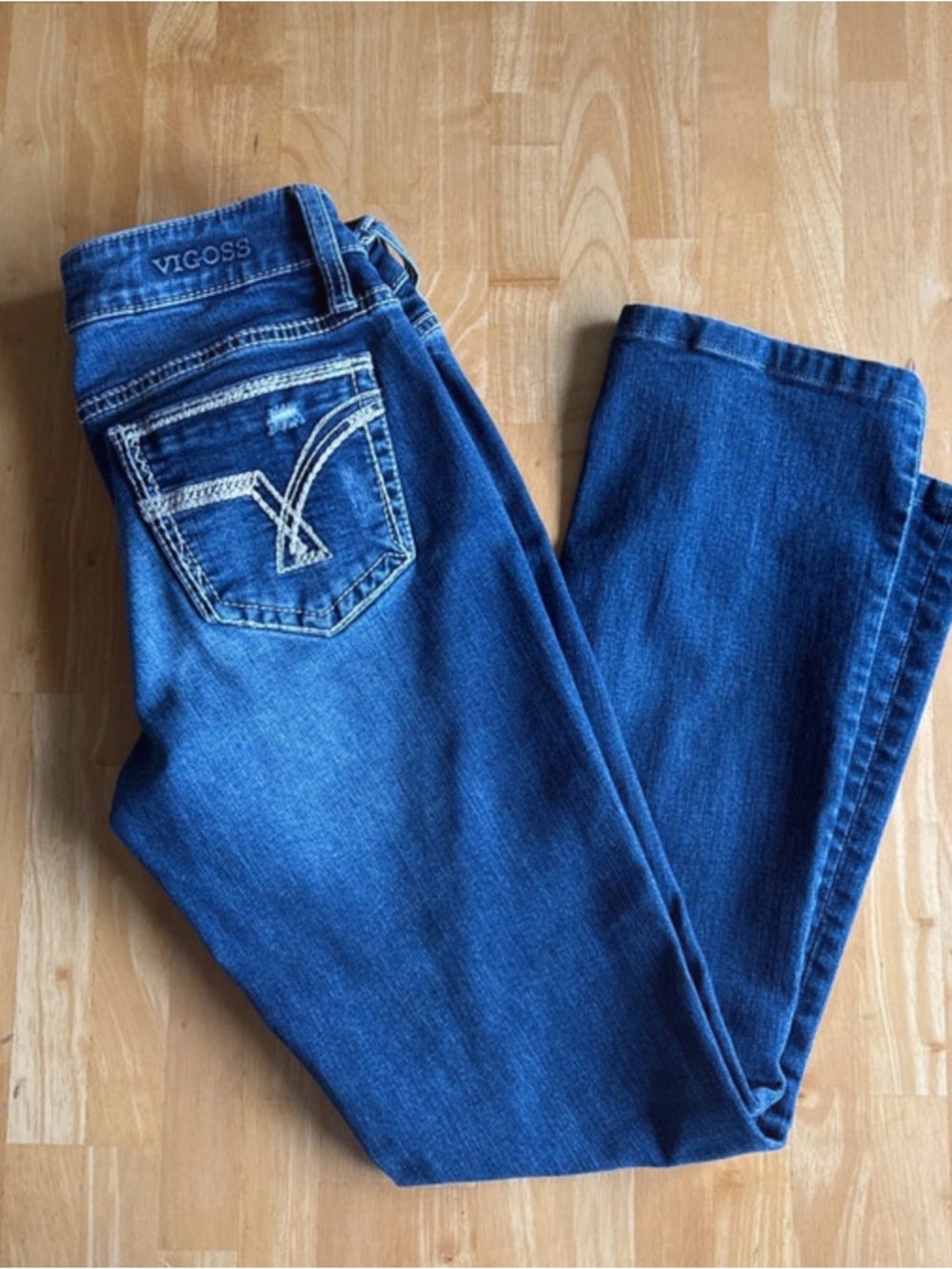 Vigoss Women's Medium Blue Slim Boot Jeans